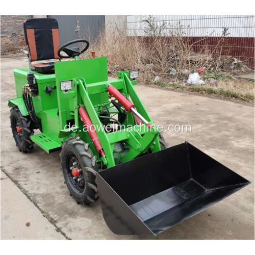 China 1000kg 1 Tonne Mini kleiner elektrischer Farmradlader